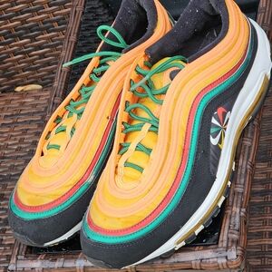 Nike Air Max 97 Sunburst Orange Pinwheel Logo 2019 CK9399-001 Men’s Size 11